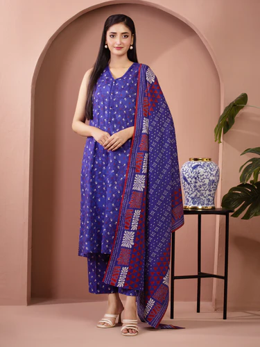 Azure Breeze Unstitched Lawn Ensemble